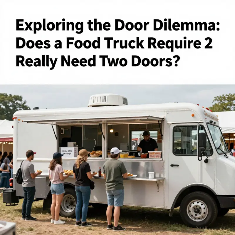 A food truck streamlining its service with an efficient layout.