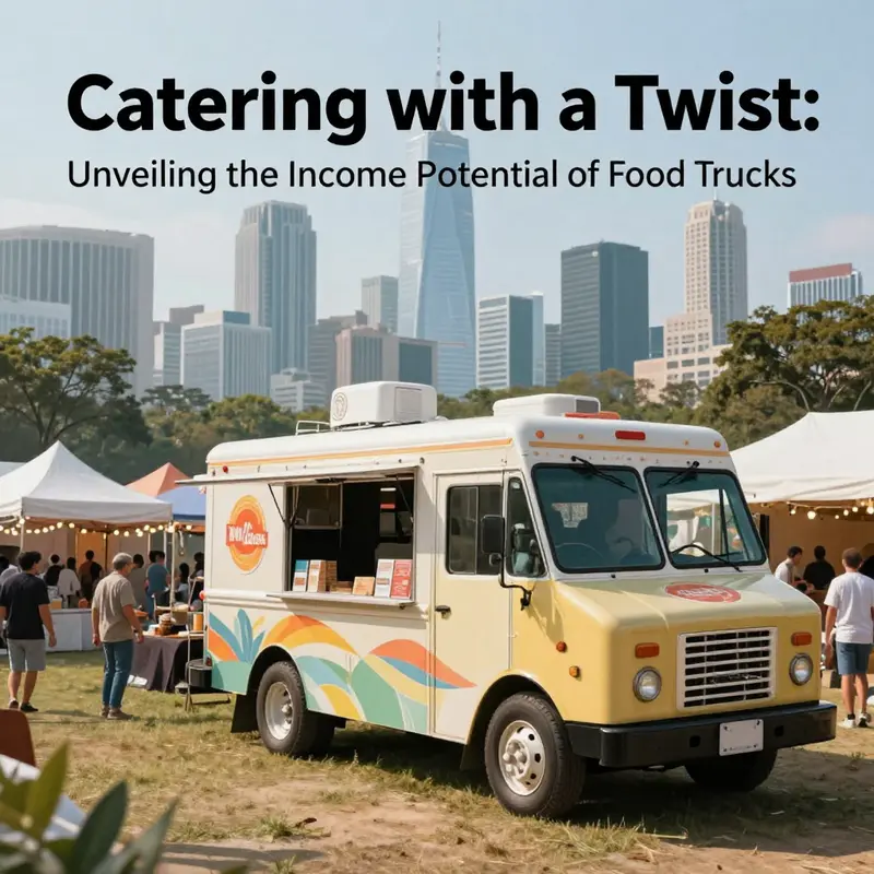 A visual representation of the income variability for food truck catering across different events.