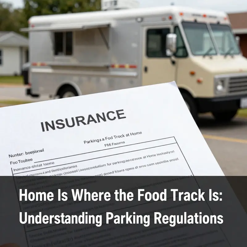 Food truck parked in a residential area, illustrating local zoning rules.