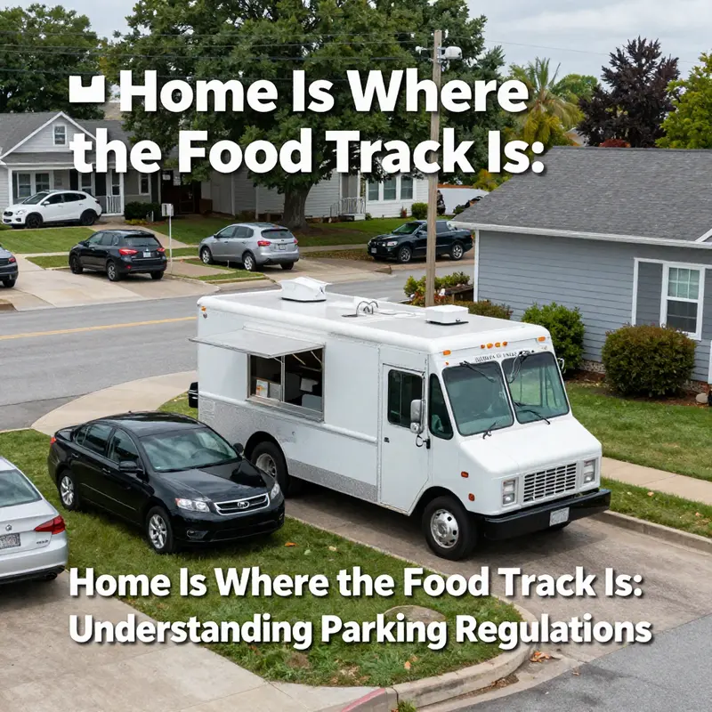 Food truck parked in a residential area, illustrating local zoning rules.