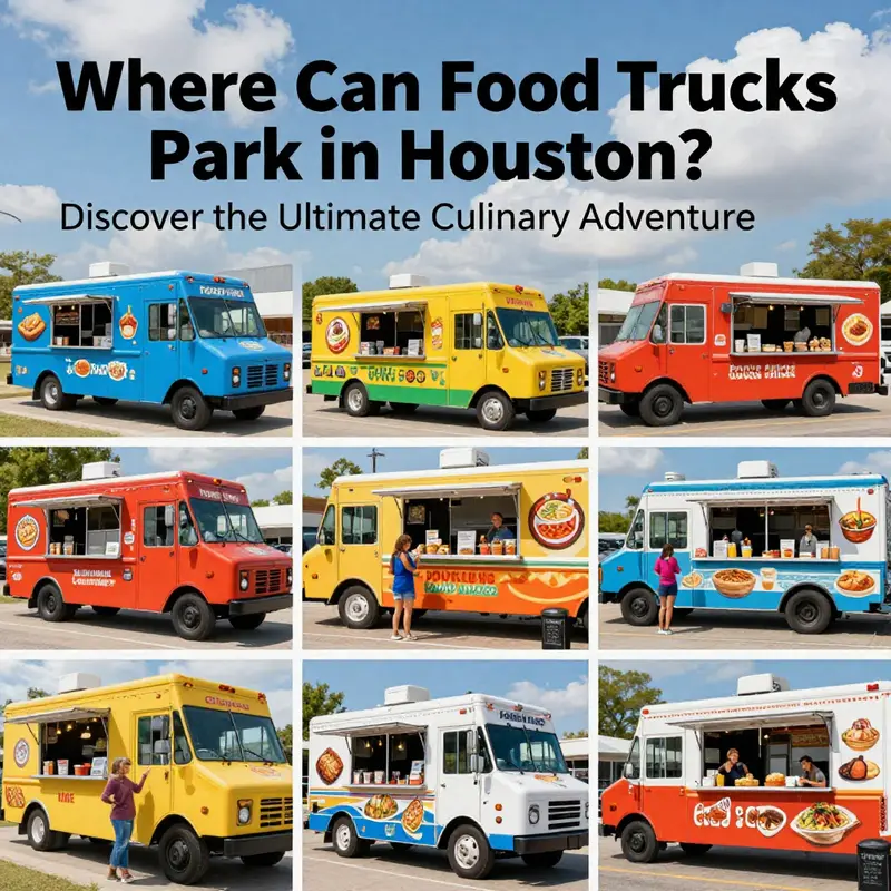 The lively Galleria Food Truck Park in Houston, a hotspot for diverse culinary offerings.
