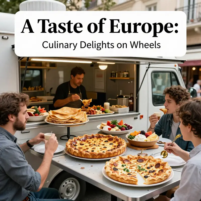 Discover a variety of Italian dishes, from handmade pizzas to creamy gelato, at the Taste of Europe food truck.