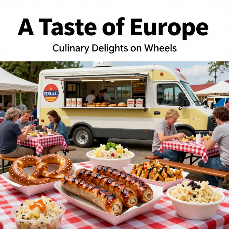 Discover a variety of Italian dishes, from handmade pizzas to creamy gelato, at the Taste of Europe food truck.
