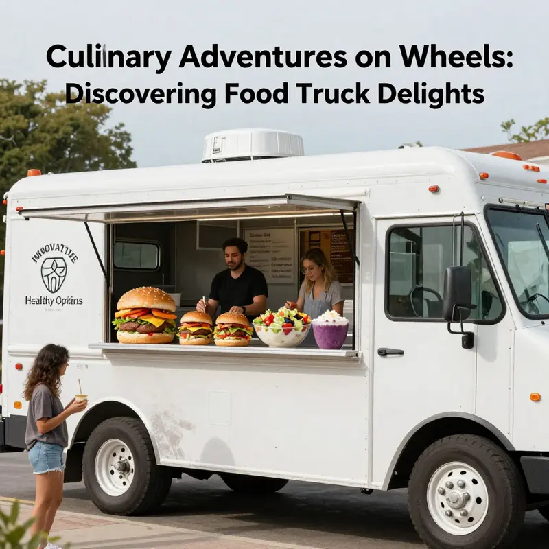 A food truck brimming with irresistible Mexican dishes, representing the colorful culture and vibrant flavors.