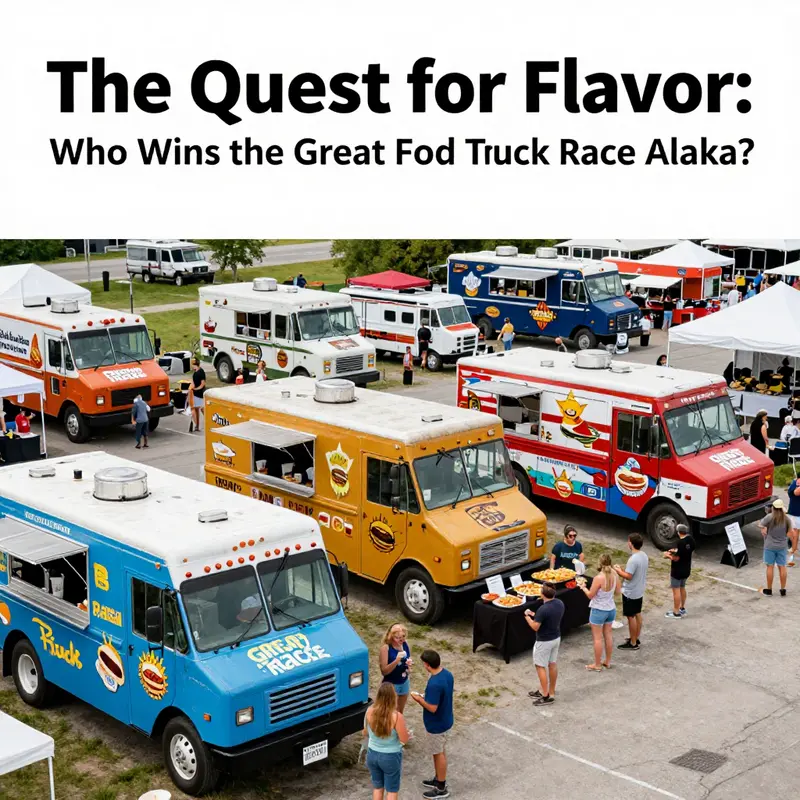 Food trucks set in an idyllic Alaskan backdrop, showcasing the potential for a new season.