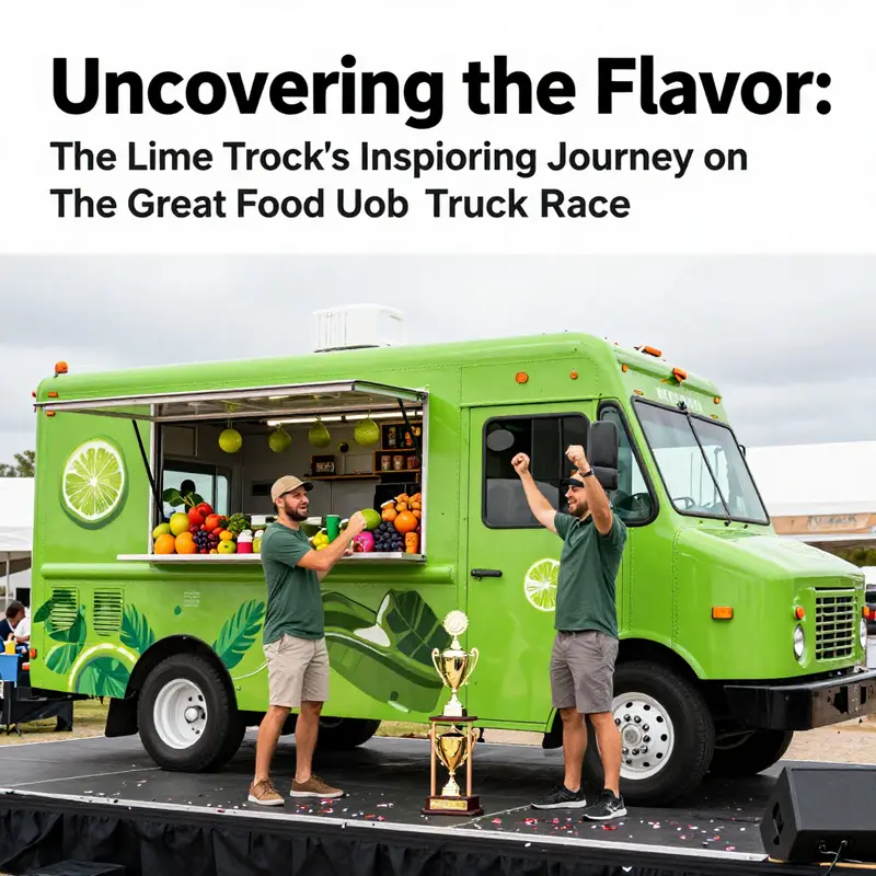 The Lime Truck team celebrates their triumphant win on The Great Food Truck Race, showcasing their dedication to fresh ingredients.