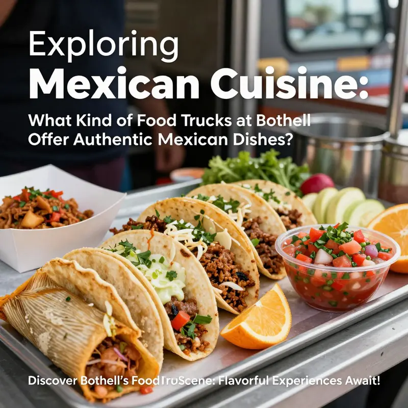 A vibrant collection of food trucks in Bothell, representing diverse culinary options for every taste.