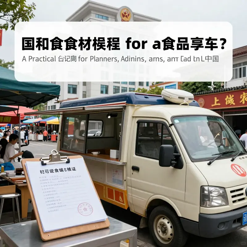Foundational regulation: the essential Food Operation License anchors mobile food safety.