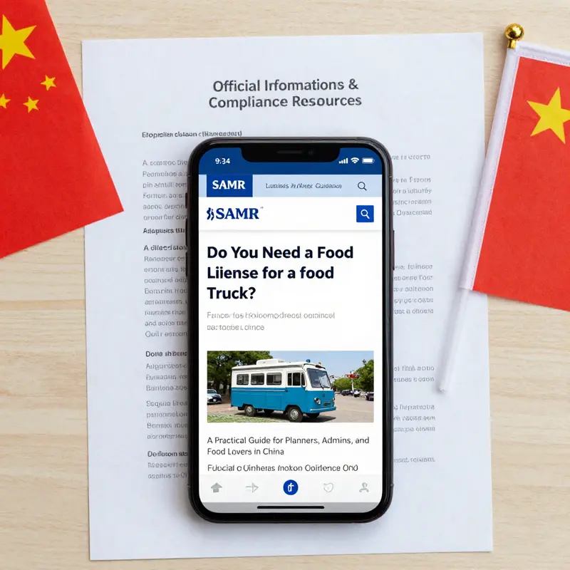 Foundational regulation: the essential Food Operation License anchors mobile food safety.