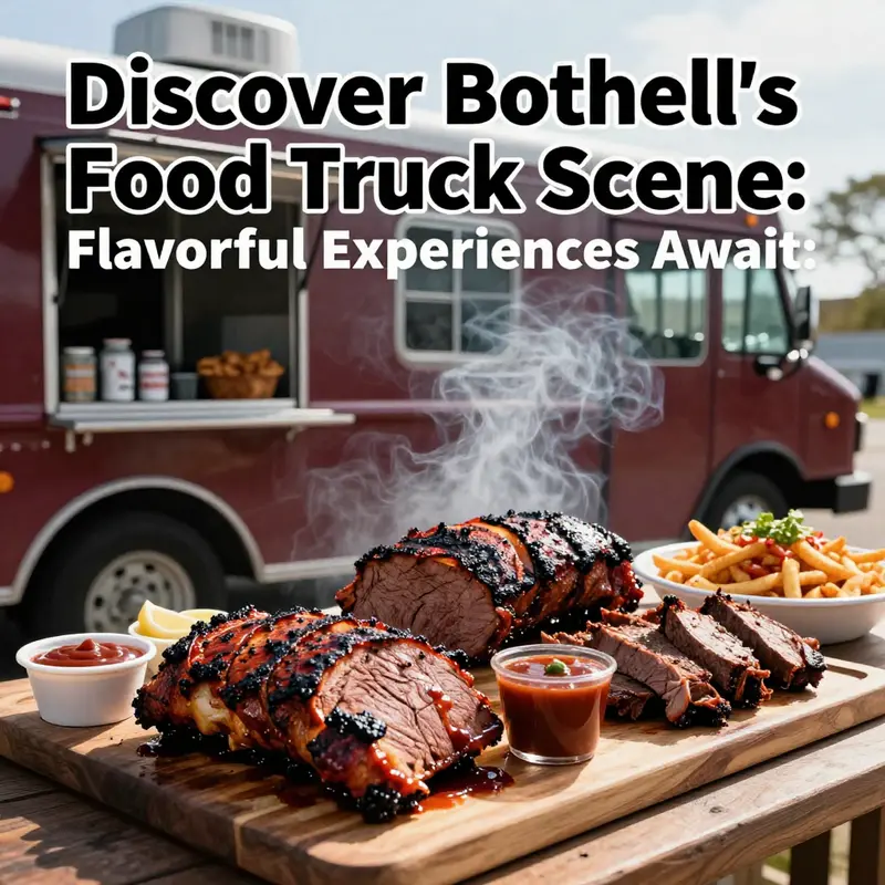 A vibrant collection of food trucks in Bothell, representing diverse culinary options for every taste.