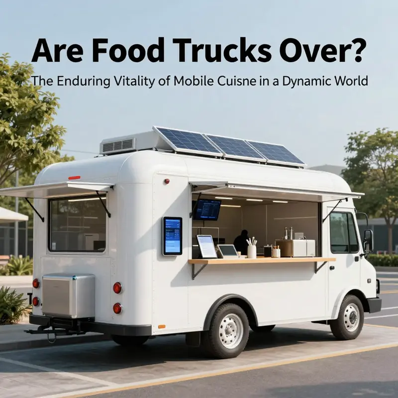 Urban hubs showcase mobile cuisine’s enduring vitality, with diverse trucks and diners fueling city life.