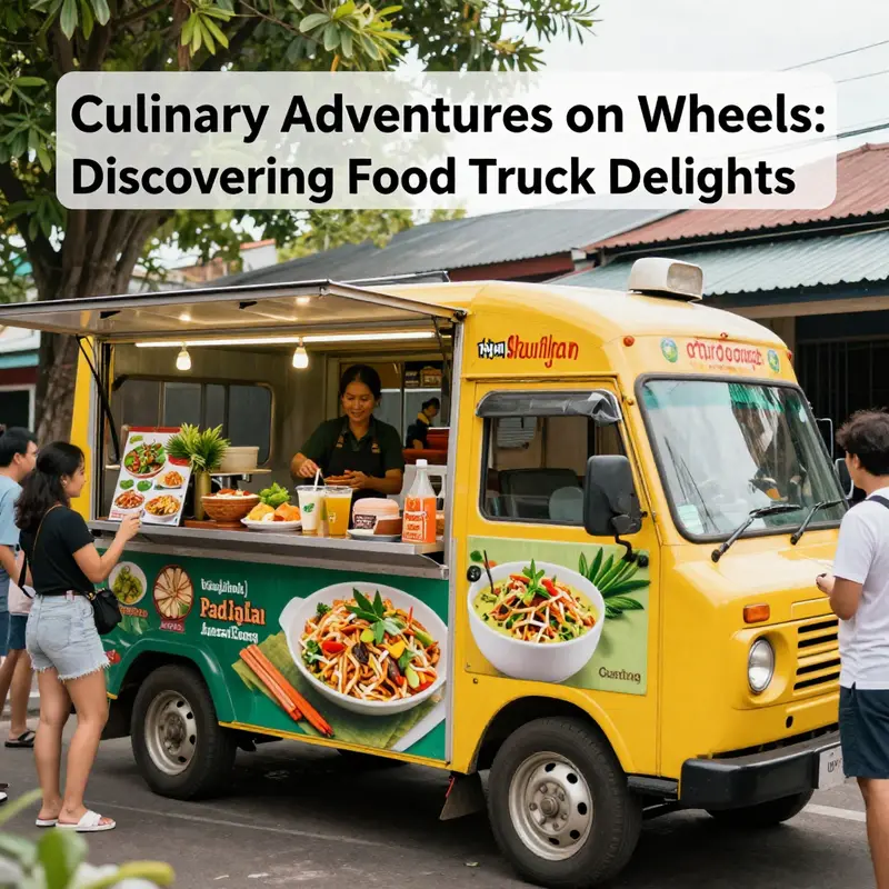 A food truck brimming with irresistible Mexican dishes, representing the colorful culture and vibrant flavors.