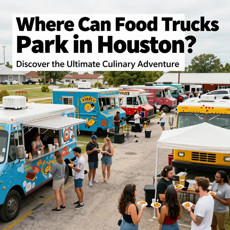 The lively Galleria Food Truck Park in Houston, a hotspot for diverse culinary offerings.