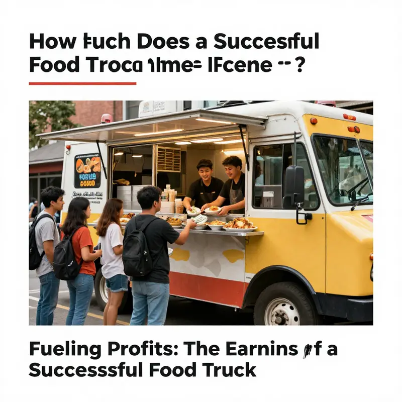 A successful food truck creates a lively atmosphere while generating impressive annual revenue.