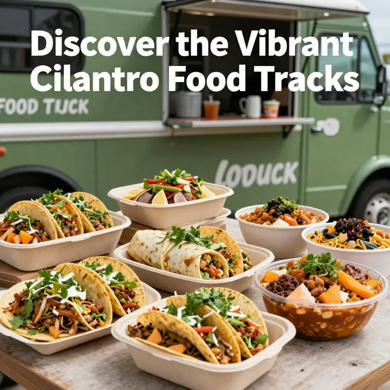 Cilantro Mexican Fusion Food Truck at a popular outdoor location, attracting food lovers.