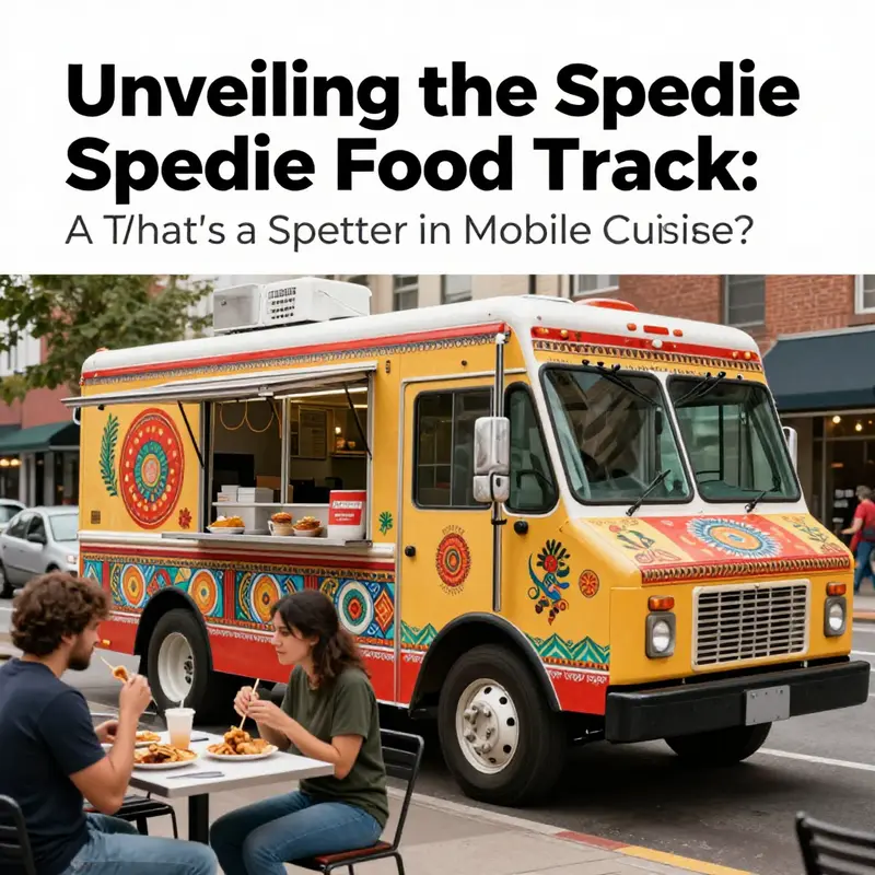 A spirited spedie food truck popularizing the unique flavors and dishes at a local gathering.