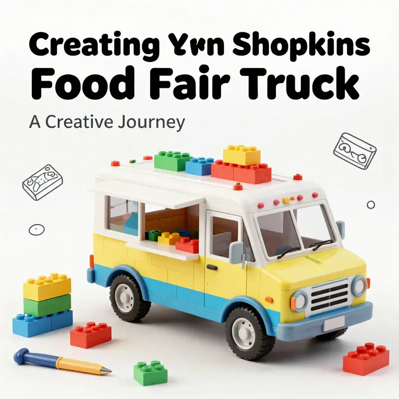 The LEGO Friends Hot Dog Food Truck set serves as the perfect model for your Shopkins-inspired creation.