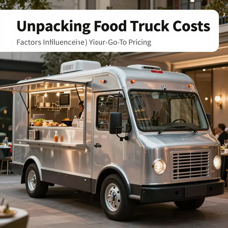 A bustling food truck representing the basic entry costs for starting a mobile kitchen.