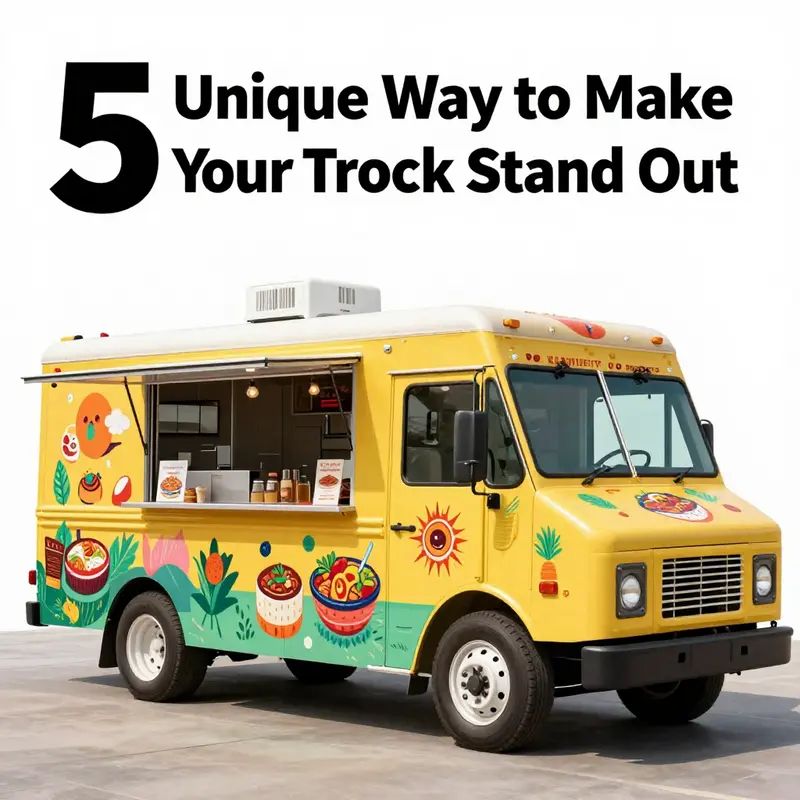 Highlighting the food truck’s unique dishes that draw enthusiastic customers.