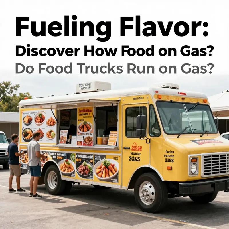 A food truck utilizing propane for its cooking equipment, enhancing the culinary experience.