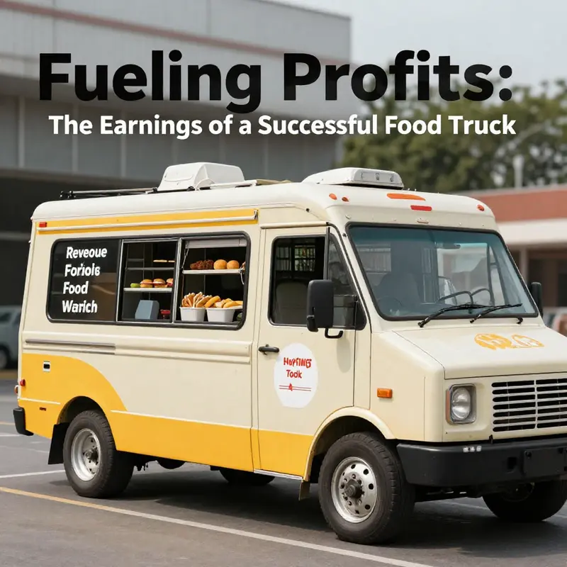 A successful food truck creates a lively atmosphere while generating impressive annual revenue.