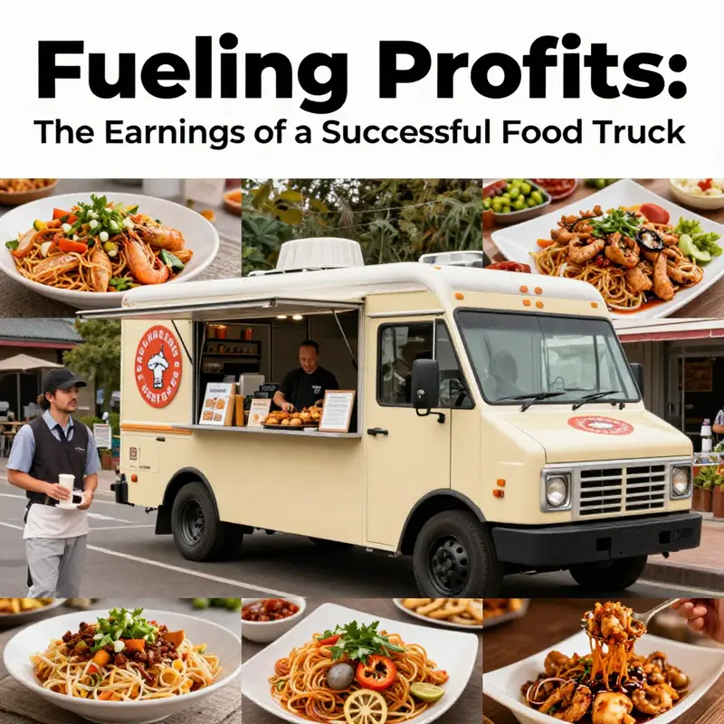 A successful food truck creates a lively atmosphere while generating impressive annual revenue.