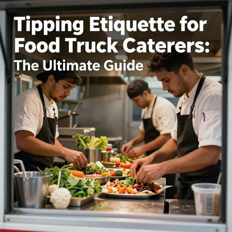 A lively food truck catering event captures the connection between guests and caterers.