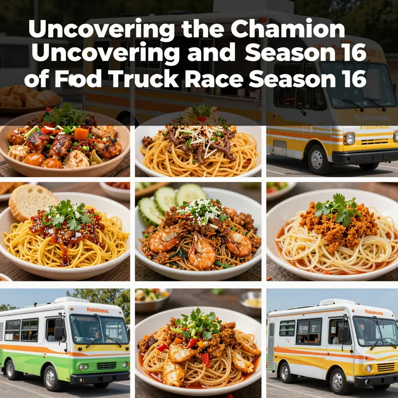 The winning food truck from Season 16, buzzing with excitement and delicious food.