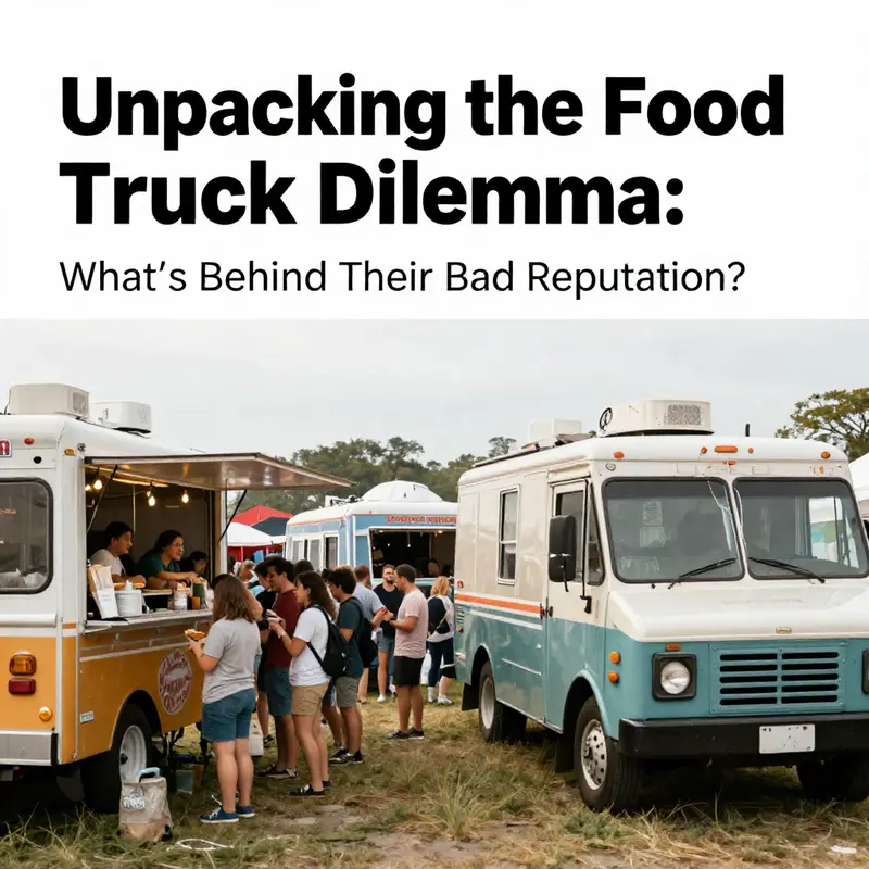 Food truck chefs demonstrate safe food preparation practices.