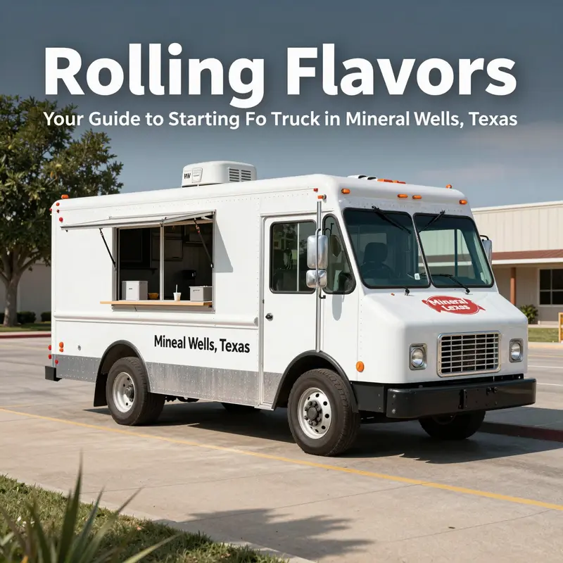 Starting off right: Food truck operator engaged in business registration in Mineral Wells.