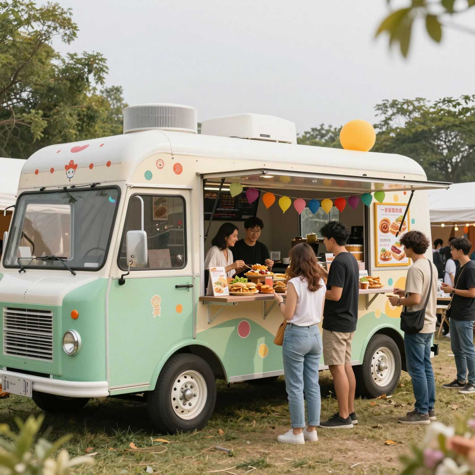 Custom Food Truck at Event
