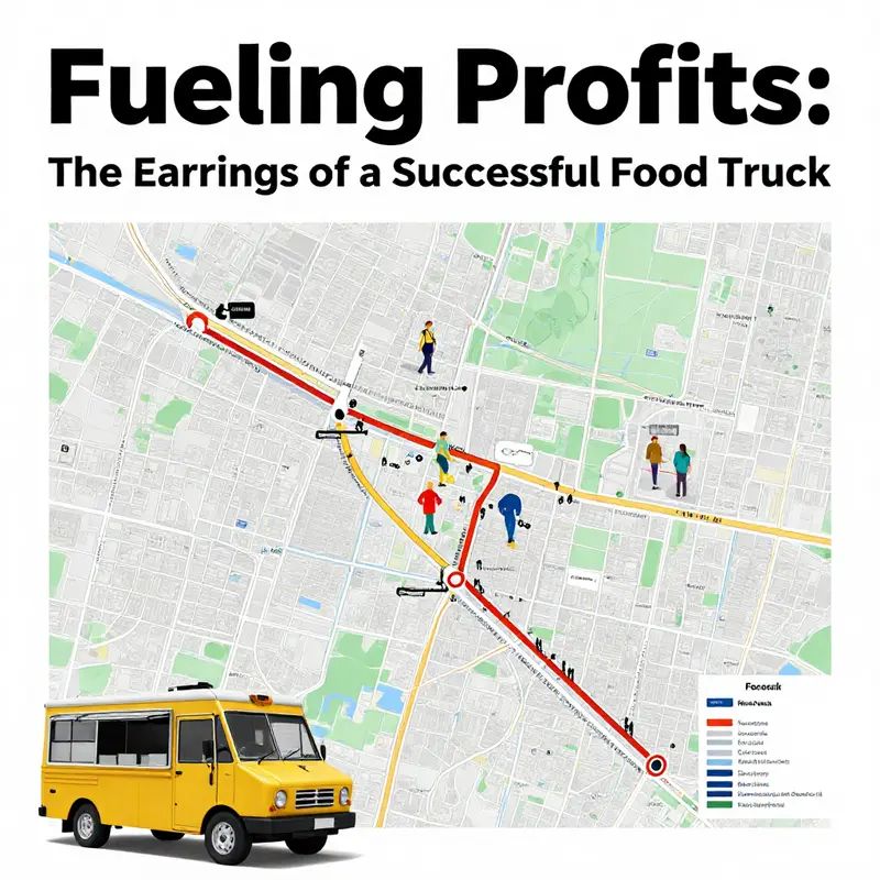 A successful food truck creates a lively atmosphere while generating impressive annual revenue.
