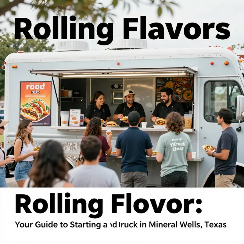 Starting off right: Food truck operator engaged in business registration in Mineral Wells.