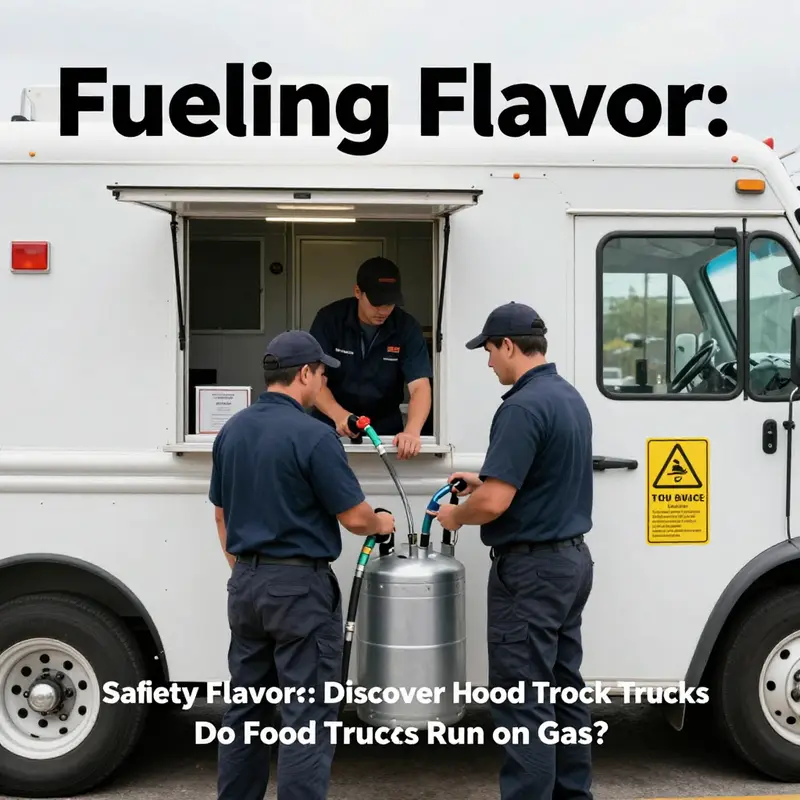A food truck utilizing propane for its cooking equipment, enhancing the culinary experience.