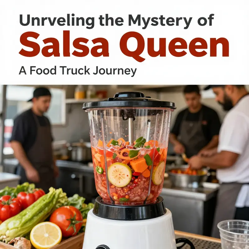 Salsa Queen food truck serving authentic dishes with vibrant ingredients in lively Austin streets.