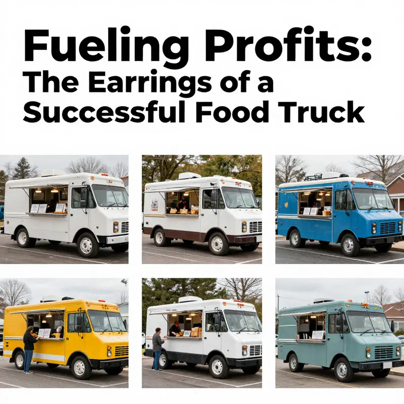 A successful food truck creates a lively atmosphere while generating impressive annual revenue.