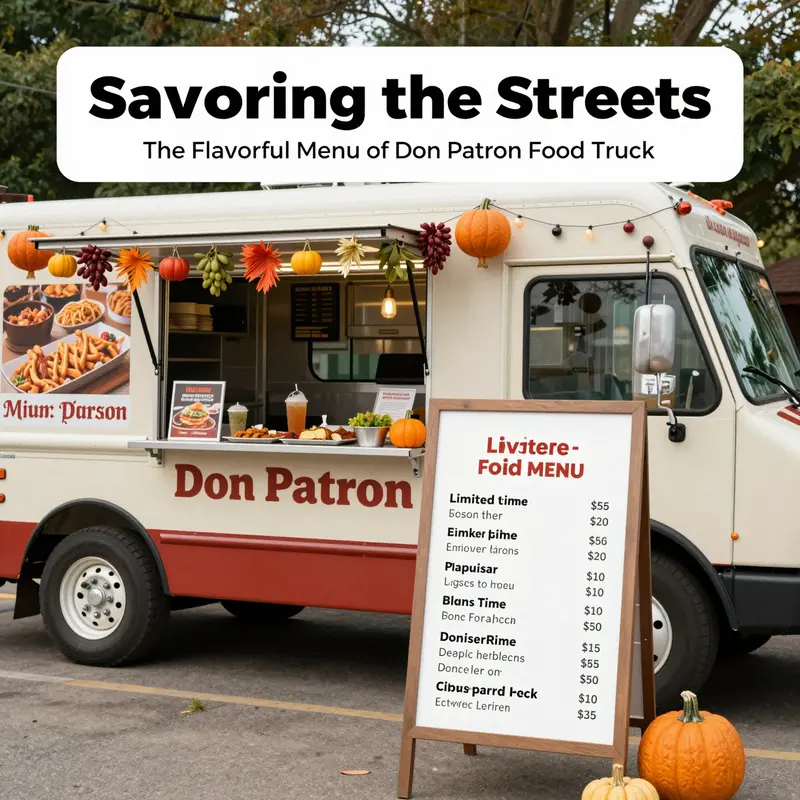 Experience the authenticity of Mexican street food right from the Don Patron Food Truck.
