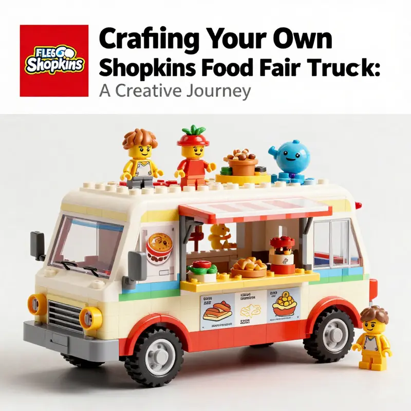 The LEGO Friends Hot Dog Food Truck set serves as the perfect model for your Shopkins-inspired creation.