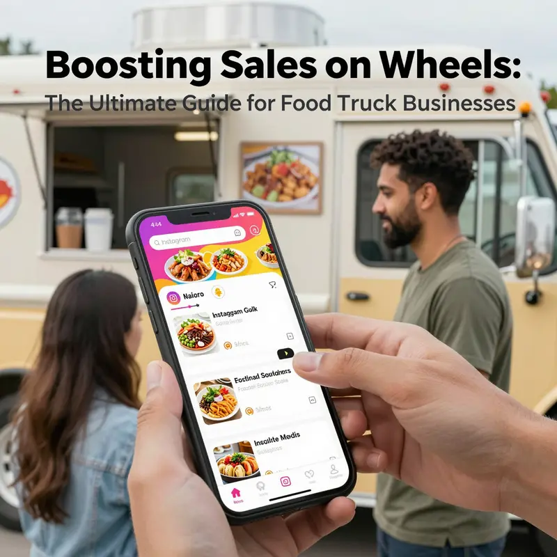 A food truck utilizing digital tools to enhance customer experience and streamline operations.