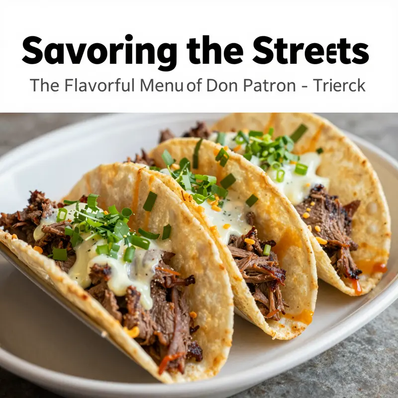Experience the authenticity of Mexican street food right from the Don Patron Food Truck.
