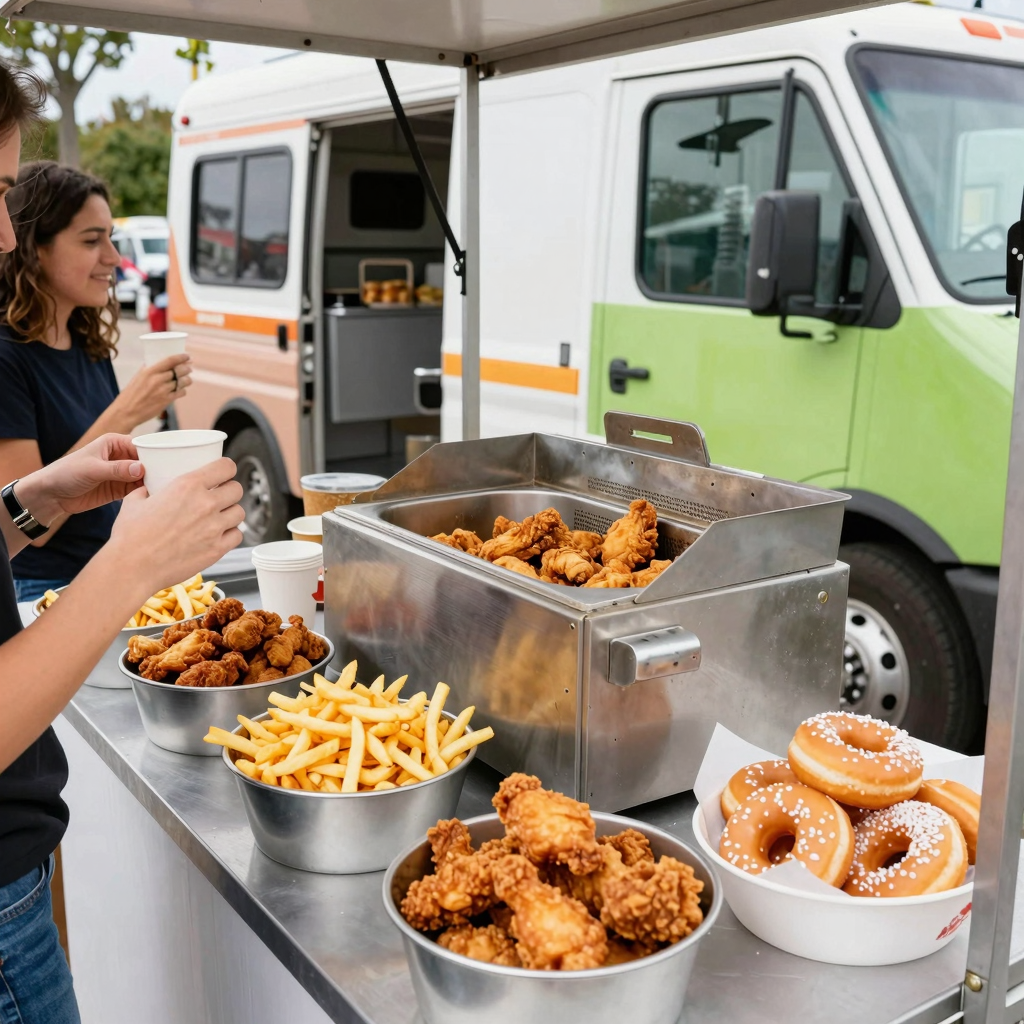 Deep Fryer in Food Truck