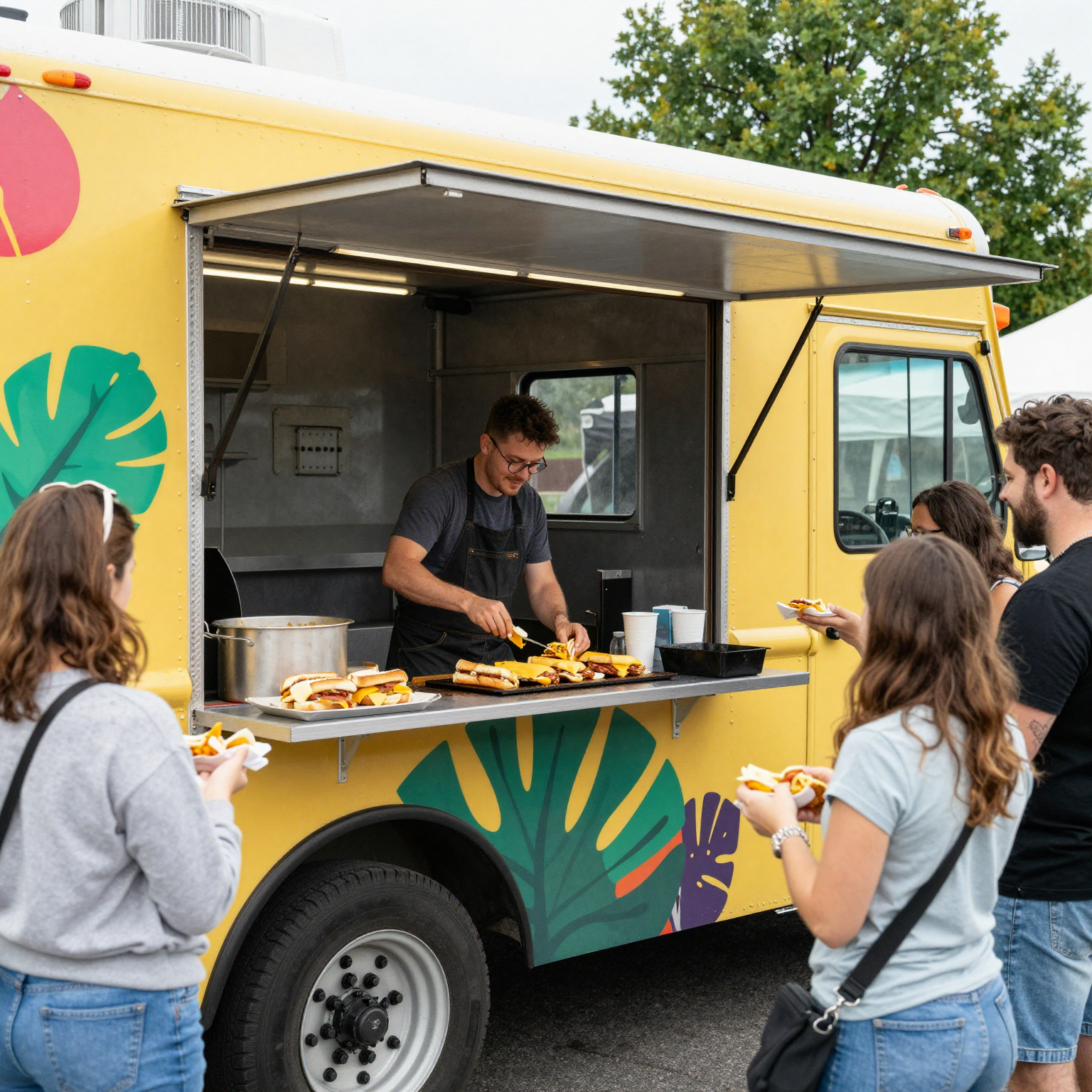 Grilled Cheese Truck in action