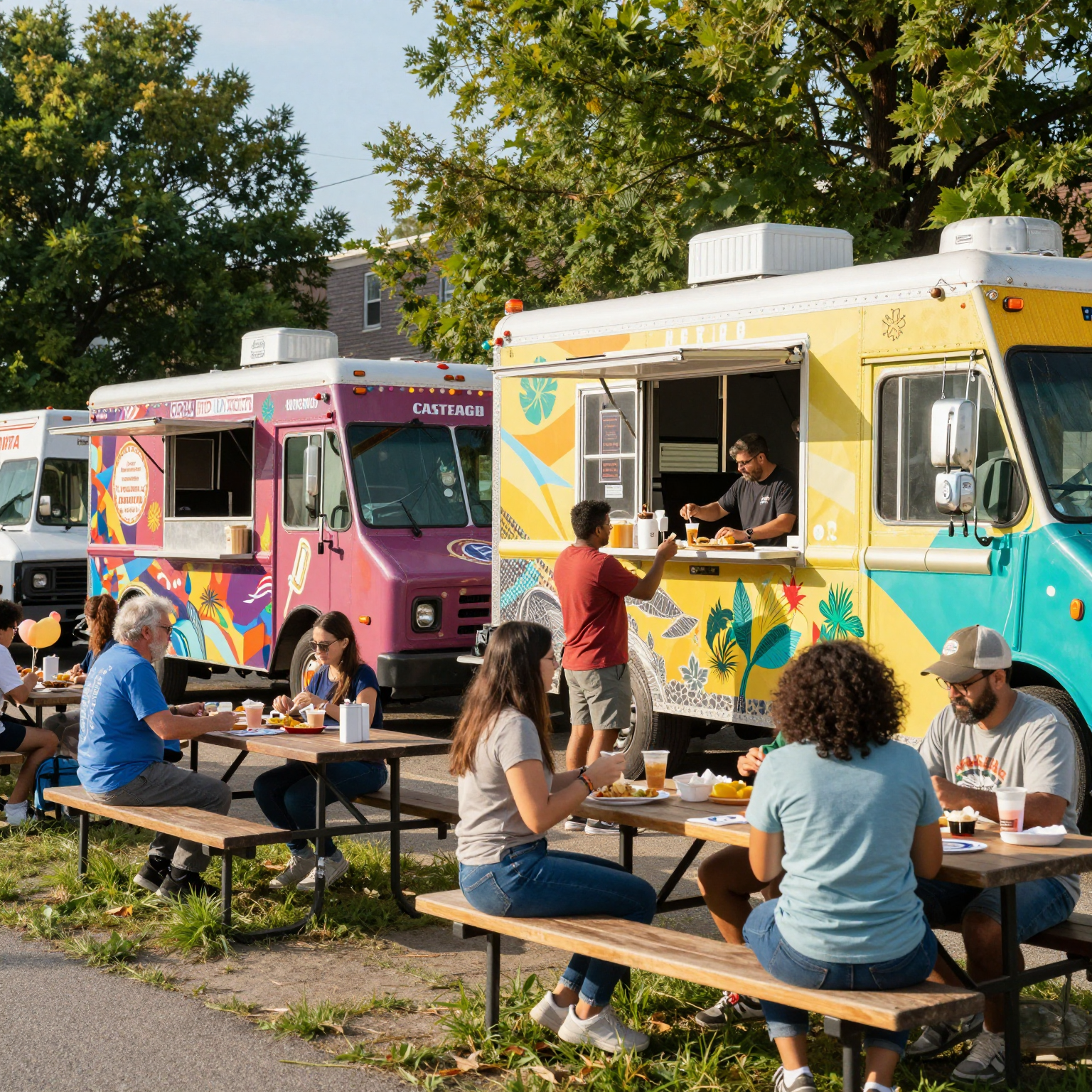 A vibrant food truck scene in Ohio