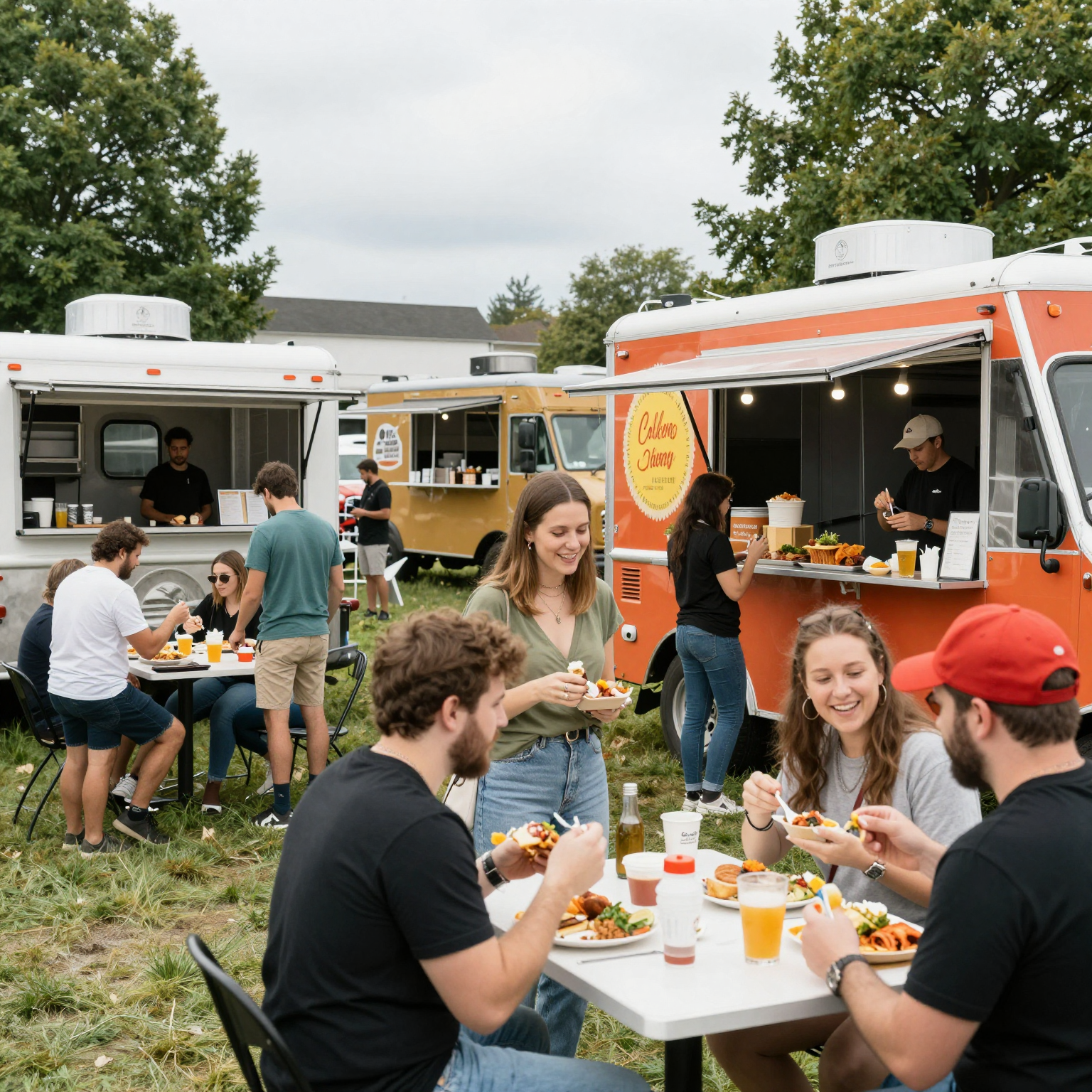 Outdoor Food Truck Festival