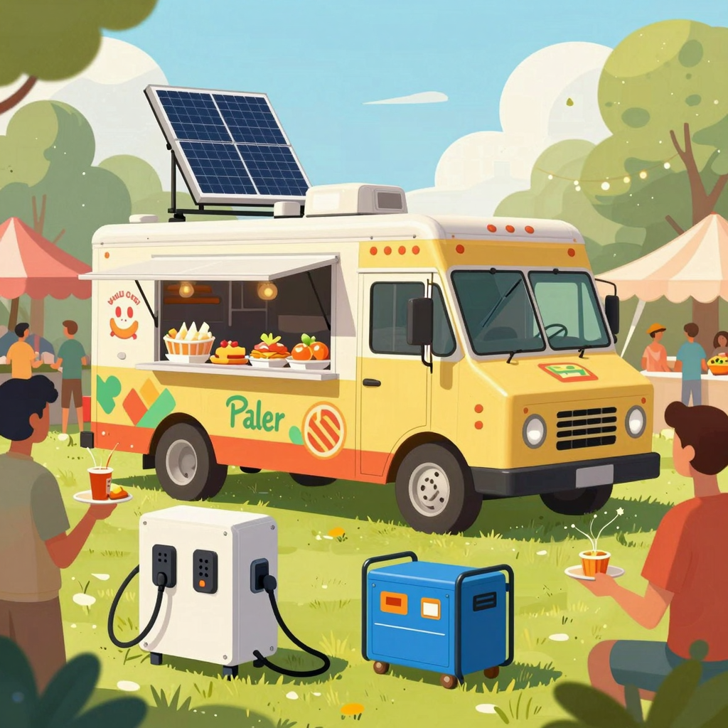 Food Truck with Power Sources