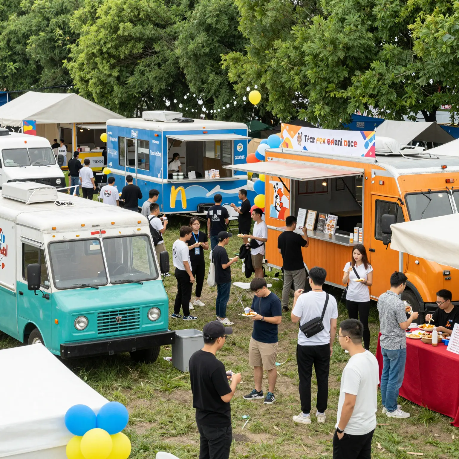 Vibrant Food Truck Scene