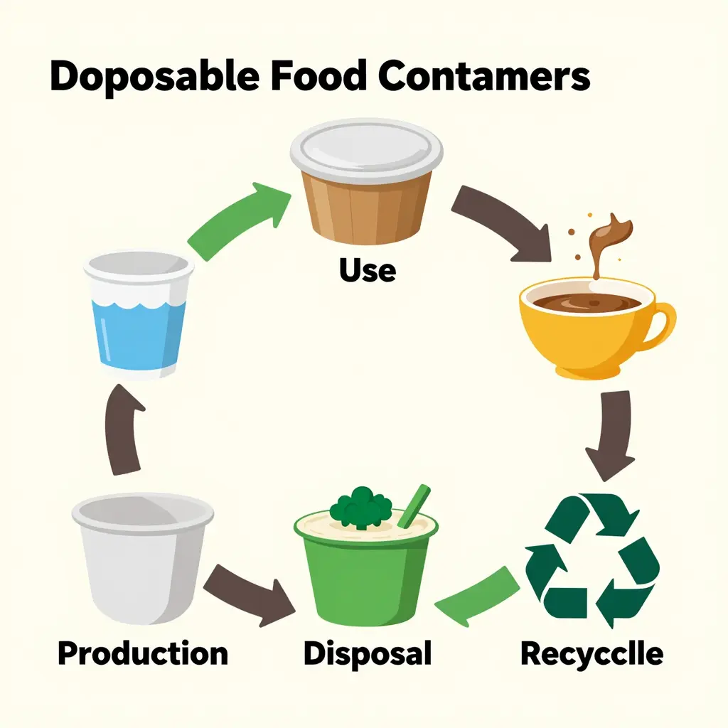 Lifecycle of Disposable Food Containers