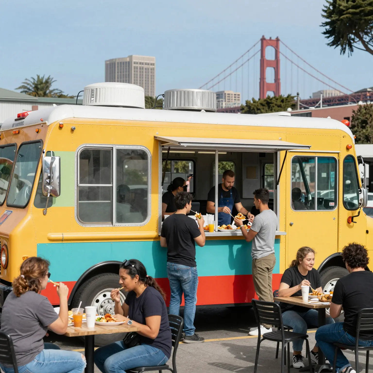 Vibrant Food Truck in San Francisco
