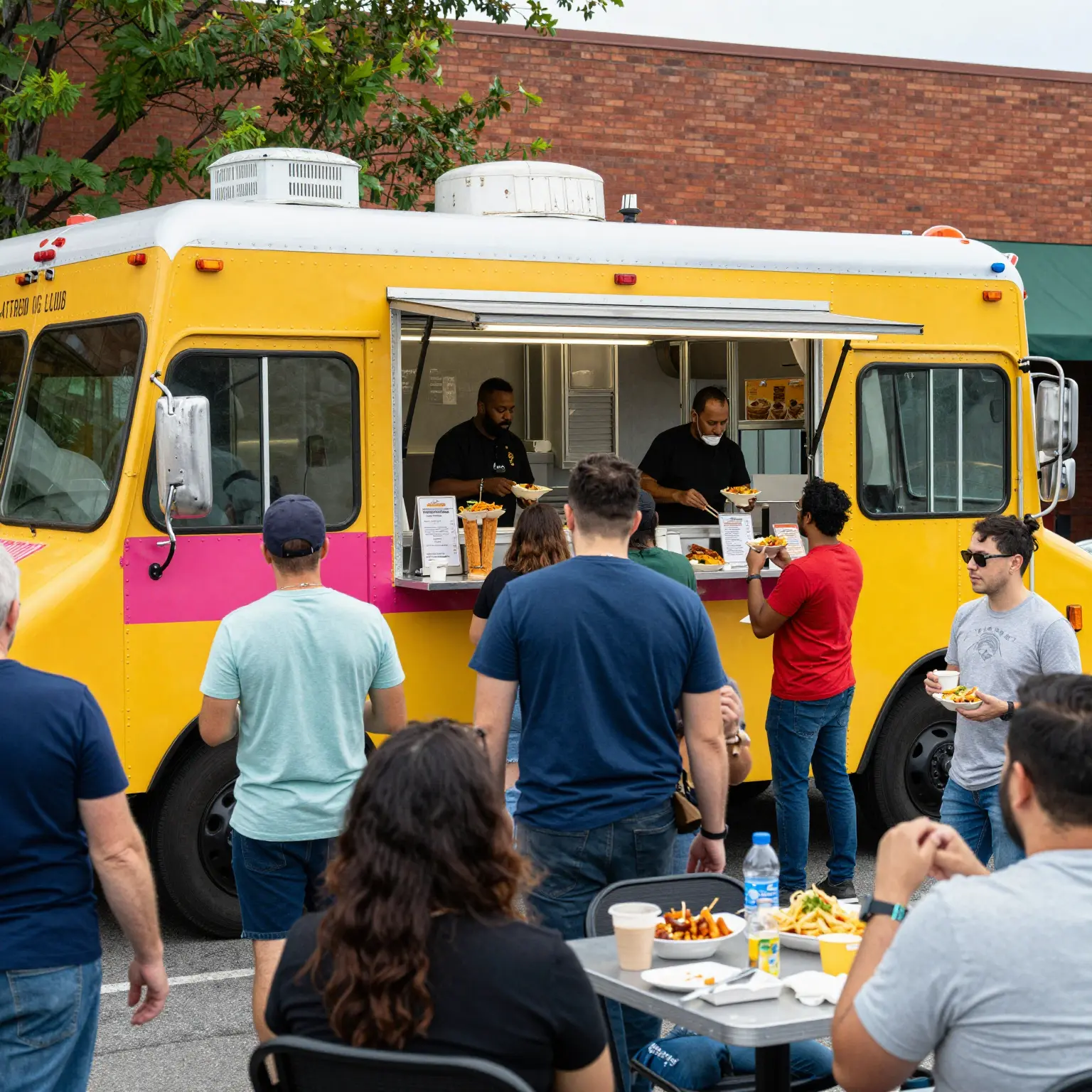 A vibrant food truck in Atlanta