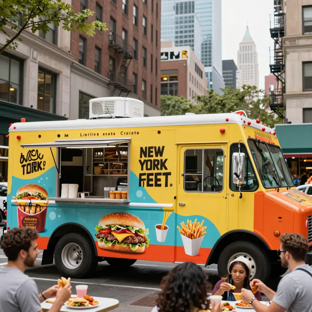 Vibrant NYC Food Trucks